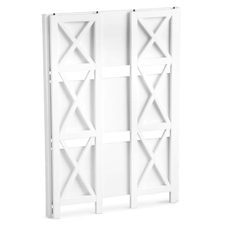 Casual Home Casual Home 301-31 Montego 3-Shelf Folding Bookcase - White 301-31